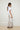 Silk Lace Midi Skirt White