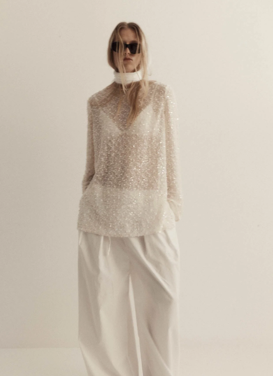 Eva Top in Sequin Knit